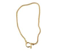 alloneslife Elegante collana unisex in acciaio inox con fibbia a moschettone per gli appassionati di attività all'aperto e gioielli alla moda da donna per feste