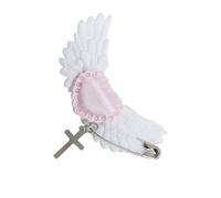 alloneslife Elegante fermaglio per capelli a forma di ala, con presa sicura, per uso quotidiano ed eventi speciali (bianco)