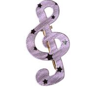 alloneslife Elegante fermaglio per capelli a forma di nota musicale a forma di stella in resina, elegante fermaglio per capelli per uso quotidiano per donne e ragazze, accessori alla moda (come