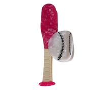 alloneslife Elegante fermaglio per capelli in acetato da tennis, da donna, supporto per coda di cavallo, impugnatura antiscivolo, accessorio per lo styling dei capelli (bastone rosso gioca)