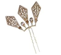 alloneslife Elegante fermaglio per capelli in filigrana, accessorio per capelli da donna, per uso quotidiano e occasioni speciali (cinque file di capelli)