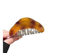 alloneslife Elegante fermaglio per capelli triangolare color ambra, con colori scintillanti, accessori per lo styling dei capelli per donne Updos Bun(3)