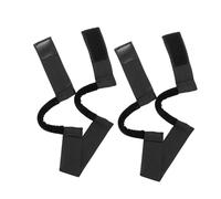 alloneslife Fasce elastiche regolabili, 2 pezzi, multiuso, sicure per parrucche, colore nero, rosa, rosso, nero, 3,5 cm