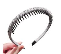 alloneslife Fasce per capelli antiscivolo in resina di cotone, per allenamenti da donna, spa, lavaggio viso, presa sicura, elastici sottili, diversi colori (grigio chiaro)