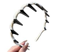 alloneslife Fasce per capelli in resina di cotone antiscivolo per donne, allenamento, spa, lavaggio viso, presa sicura, elastici sottili, diversi colori (come mostrato)