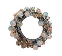 alloneslife Fascia per capelli in gomma con fiori rossi d'uva di alta qualità, accessorio per capelli (blu)