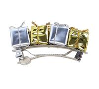 alloneslife Fermagli per capelli da donna, a tema festival, con scatola regalo per donne e ragazze, alla moda, fermagli per capelli con lato metallico, strumento per acconciature per feste (stile 2)
