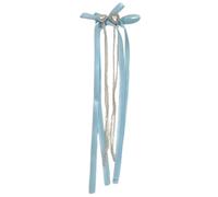 alloneslife Fermagli per capelli da donna, con fiocco, con frange, accessorio per capelli da ragazza, elegante fermaglio per capelli (blu, 1)