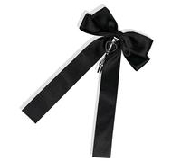 alloneslife Fermagli per capelli da donna, con fiocco, fermaglio per capelli dolce e semplice, multifunzionale ed elegante, per decorazioni per capelli alla moda da donna (nero)