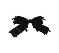 alloneslife Fermagli per capelli da donna, fermagli per capelli con fiocco per balleccore, clip piatta per balleccore, forcina per capelli, elegante fermaglio per capelli per mazzi (nero)