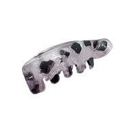 alloneslife Fermaglio per capelli a banana, colore opaco, elegante, per capelli sottili, con 4 colori a scelta (grigio chiaro)