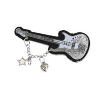 alloneslife Fermaglio per capelli a forma di chitarra, in acrilico, per donne e ragazze, accessori per capelli freschi e dolci per feste da concerto