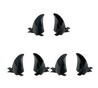 alloneslife Fermaglio per capelli a forma di corno da diavolo, per Halloween, Natale, cosplay, feste in costume, accessori per feste in maschera, 3 paia (nero)
