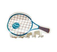 alloneslife Fermaglio per capelli creativo a forma di racchetta da tennis, antiscivolo, accessorio per capelli a tema sportivo, per donne e ragazze, uso quotidiano (come mostrato)