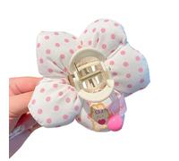 alloneslife Fermaglio per capelli imbottito in stile giapponese, per donne e ragazze, accessori in tessuto a tenuta forte, pinza per capelli fine (rosa)