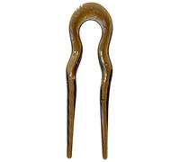 alloneslife Forcina per capelli in acrilico a forma di U, elegante supporto per chignon, sicuro per eventi formali e uso quotidiano (grigio)