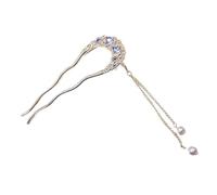 alloneslife Forcina per capelli in stile cinese con eleganti nappe, decorazione per lo styling dei capelli per le donne, uso quotidiano e serale