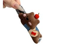 alloneslife Grande fermaglio per capelli in tessuto per donne e ragazze, morbido e confortevole, antiscivolo, accessorio per capelli alla moda (cucciolo marrone)