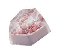 alloneslife Handicraftsman Semitrasparente Nero Fiore Keycaps Alta Resistenza all'usura Accessori Cambiamento Meccanico Facile Installazione Ricevimento di Nozze Colofonia Keycaps