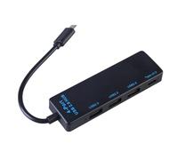 alloneslife I poli USB C con 3 porte USB2.0 + 1 Tipo C offrono dati veloci fino a 10 Gbps per vari dispositivi