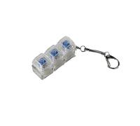 alloneslife Interruttori Tester Interruttori Sampler Per Tastiera Meccanica 2-Key 3-Key 4-Key Switch Strumento di Prova Portachiavi Trasparente
