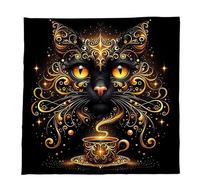 alloneslife Lussuosi Velluti Tarocchi Panno Morbido Divinazione Mats Simboli Mistici Migliora Pratica Spirituale Tarocchi Gioco Da Tavolo Mats