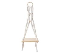 alloneslife Mensole d'attaccatura della parete del macramè fatto a mano scaffale decorativo di stoccaggio per i libri delle piante e dei vasi organizzazione domestica