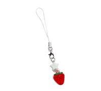 alloneslife Moda Acrilico Frutta Stella Ciondolo Telefono Cinghie Cordino Tasca Portachiavi Cinghia Zaino Fascino Auto Chiave Decorazione Catena