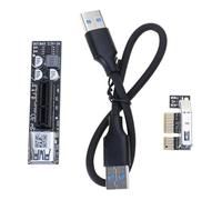 alloneslife PCIE X1 Cavo di Estensione X1 Interfacce USB3.0 Per Scheda di Espansione Linea di Estensione Casa Ufficio Accessorio