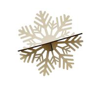 alloneslife Scaffale da parete in legno a forma di fiocco di neve, decorazione da parete, mensola sospesa e espositore per immagini
