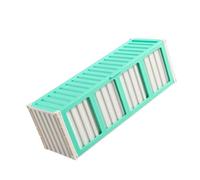 alloneslife Scatola di immagazzinaggio della carta della finestra dei trasparenti con la copertura protettiva e gli organizzatori di carte del gioco della struttura impilabile di risparmio di spazio