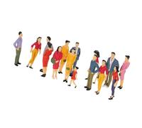 alloneslife Set di 25 statuine in miniatura di città in pose assortite, ideali per modelli di architettura e progetti scolastici, modellismo, personaggi ferroviari, colorati