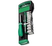 alloneslife Set di chiavi e prese regolabili da 1/4 di pollice Strumento portatile per la riparazione di auto domestiche e la manutenzione meccanica Chiave ad alta efficienza per la lavorazione del