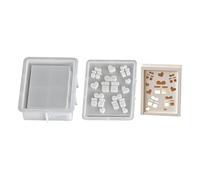 alloneslife Set di stampi per biscotti in silicone di alta qualità con fiocco di neve, renna, motivo angelico, design facile da pulire, decorazioni natalizie per la casa