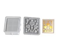 alloneslife Set di stampi per biscotti in silicone di alta qualità con fiocco di neve, renna, motivo angelico, design facile da pulire, decorazioni natalizie per la casa