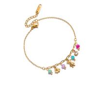 alloneslife Spring Inspire - Ciondolo regolabile a forma di fiore, con robusta struttura in acciaio inox, catena regolabile, Misura unica, come descritto