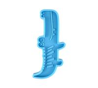 alloneslife Stampi in silicone, a forma di animale, fermagli per capelli, per gioielli, resina epossidica, stampo per resina epossidica (blu, coccodrillo)