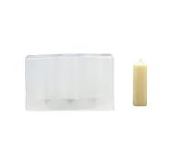 alloneslife Stampi per candele in silicone,Stampi in resina per candela,Stampo in silicone cilindro 3D per la produzione di candele in resina epossidica stampi candela