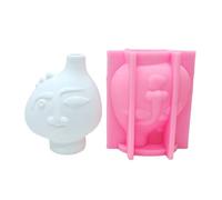 alloneslife Stampi per viso umano per decorazioni da scrivania per sapone Stampi divertenti in resina per il viso umano per realizzare vasi in resina epossidica