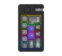 alloneslife Tastiera a colori Connessione a 3 modalità 2.4GHz con cavo Hot Swap Programmazione Macro Tastiera ergonomica da gioco