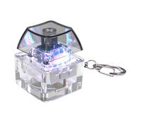 alloneslife Tastiera illuminata a LED Clic Portachiavi Keycap Tester per Adulti Tastiera Clic LED Luce Portachiavi Giocattolo