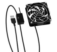alloneslife Ventola di raffreddamento alimentata USB 5V 8cm con controllo della temperatura per elettronica compresi router e console