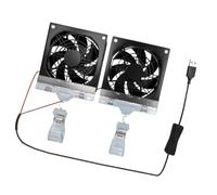alloneslife Ventola per computer a 2 scopi, 3600 giri/min, con clip di montaggio flessibile per raffreddamento dell'acquario e ventilazione elettronica ad alta efficienza energetica dispositivo di