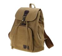 alloneslife Zaino ad alta capacità, elegante zaino in tela per donne, zaino da viaggio alla moda per la scuola con spazioso spazio, cachi, 34*30*15cm
