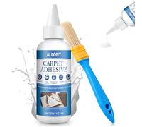 Allony Adesivo per Moquette, Colla per Pvc, Fissaggio Degli Angoli Della Moquette, Incollaggio e Riparazione di Rivestimenti per Pavimenti, Adesivo Impermeabile per Interni, 120 Ml