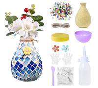 ALLONY Colla per Mosaico, Kit in Mosaico di Vetro, Collante Trasparente per Mosaico, Colla per Vetro for DIY Craft, Mosaico colla per Pietra/Ceramica