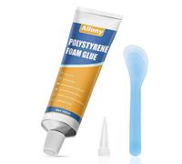 ALLONY Colla per Polistirolo, Colla per Modellismo, Silicone Trasparente, Plasti