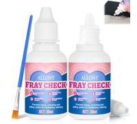 Allony Colla per Sorfilo Stoffa Adesiva, Collas per Tessuto, Colla per Tessuti Previene Sfilacciamento, Previene la Perdita del Filo, Sfilacciamento Delle Cuciture, Adatto a Qualsiasi Tessuto, 60 ML