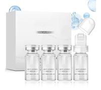 Allony Microneedling Viso Set, Micro Infusion System, Microneedling, Incluso Needle da 0,5 Mm 1 Pezzo, 3 Fiale di Siero Anti Invecchiamento da 10 Ml, Ridurre le Rughe e Rassodare la Pelle