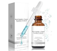 Allony Multi-peptide + Copper Peptides 1%, Copper Peptide Serum, Siero ai Peptidi Multi-tecnologico, Peptidi di Rame Viso, Contiene Varietà Ingredienti Peptidici per Favorire Delicatezza Della, 30ml